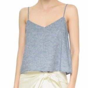Jenni Kayne chambray crop tank
